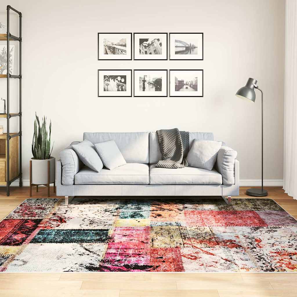 vidaXL Rug | Multicolour | 100% Polyester | 160x230 cm | Area Rug | Rectangular 1
