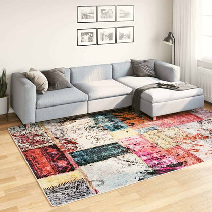vidaXL Rug Washable Multicolour Patchwork