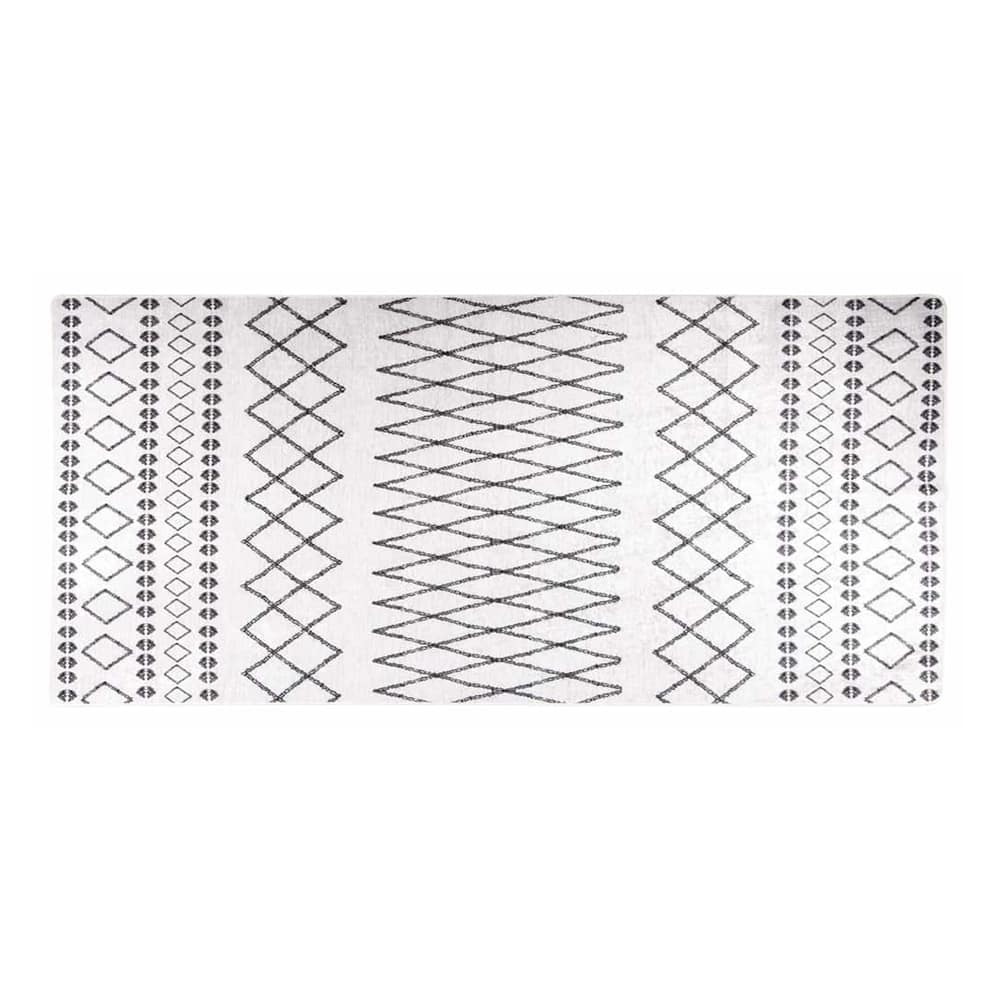 vidaXL Rug Washable Black and White White and Black