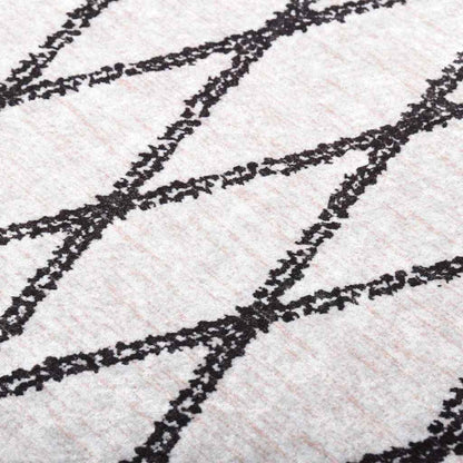vidaXL Rug | Black and white | 100% Polyester, PVC backing | 160x230 cm 4