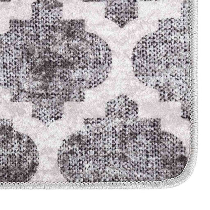 vidaXL Rug Washable 160x230 cm Grey and White 3
