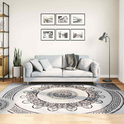 vidaXL Rug Washable 160x230 cm Black and Grey 1