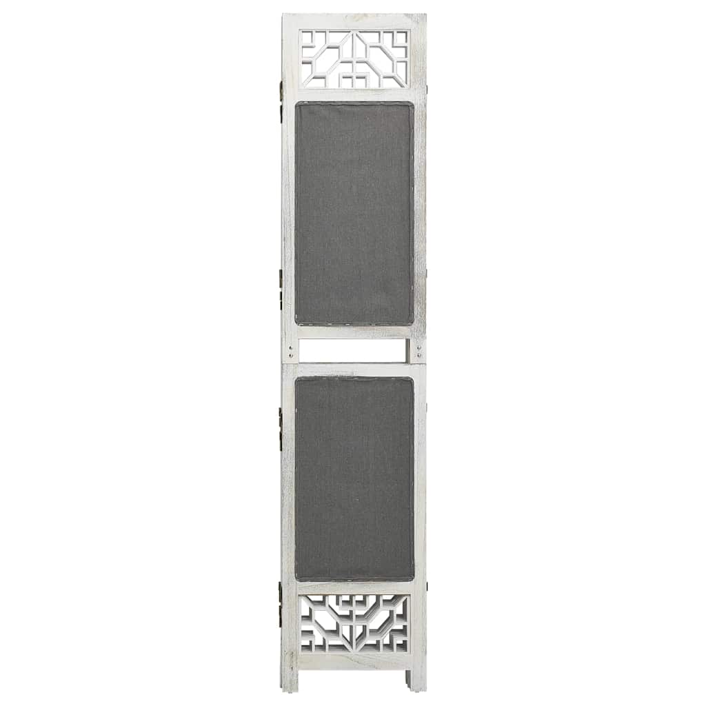vidaXL 6-Panel Room Divider Grey 210x165 cm Fabric 2