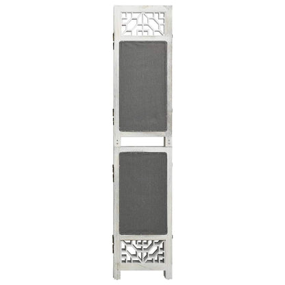 vidaXL 6-Panel Room Divider Grey 210x165 cm Fabric 2