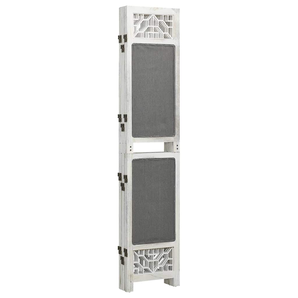vidaXL 6-Panel Room Divider Grey 210x165 cm Fabric 3