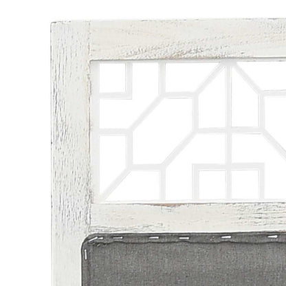 vidaXL 6-Panel Room Divider Grey 210x165 cm Fabric 5