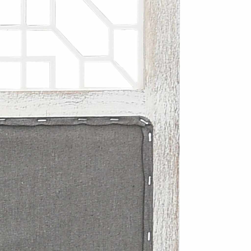 vidaXL 6-Panel Room Divider Grey 210x165 cm Fabric 6