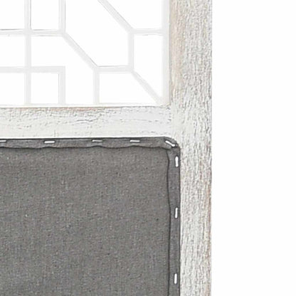 vidaXL 6-Panel Room Divider Grey 210x165 cm Fabric 6