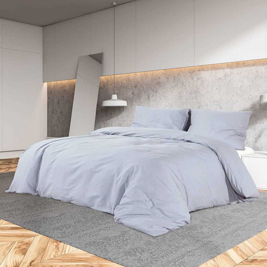 vidaXL Duvet Cover Set Grey 260x240 cm Cotton 1