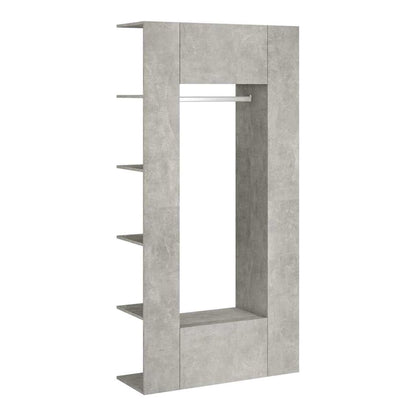 Hallway Cabinets 2 pcs Engineered Wood Concrete grey
