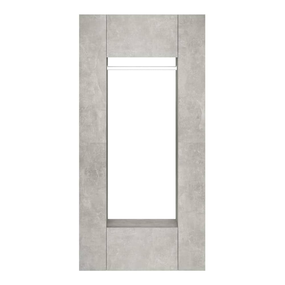 Hallway Cabinets 2 pcs Engineered Wood Concrete grey