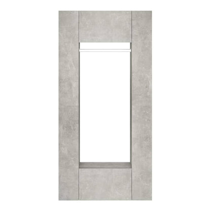 Hallway Cabinets 2 pcs Engineered Wood Concrete grey