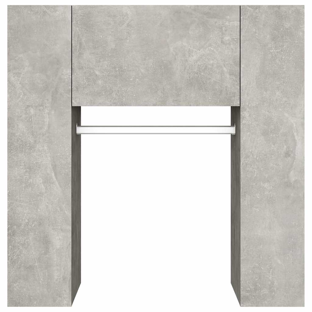 Hallway Cabinets 2 pcs Engineered Wood Concrete grey