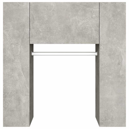 Hallway Cabinets 2 pcs Engineered Wood Concrete grey