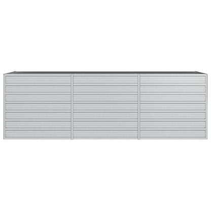 vidaXL Garden Raised Bed | Silver | Galvanised Steel | Large | Garden Raised Bed 4