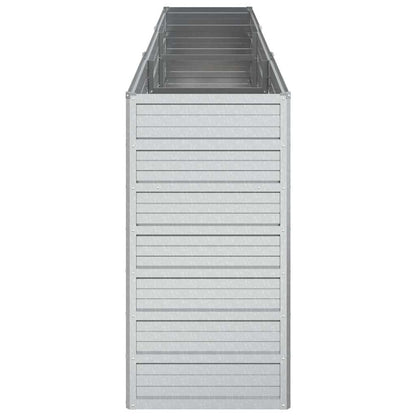 vidaXL Garden Raised Bed | Silver | Galvanized Steel | 240x40x77 cm 5