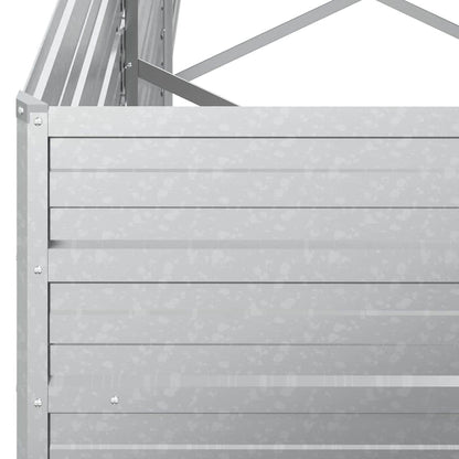 vidaXL Garden Raised Bed | Silver | Galvanized Steel | 240x40x77 cm 6