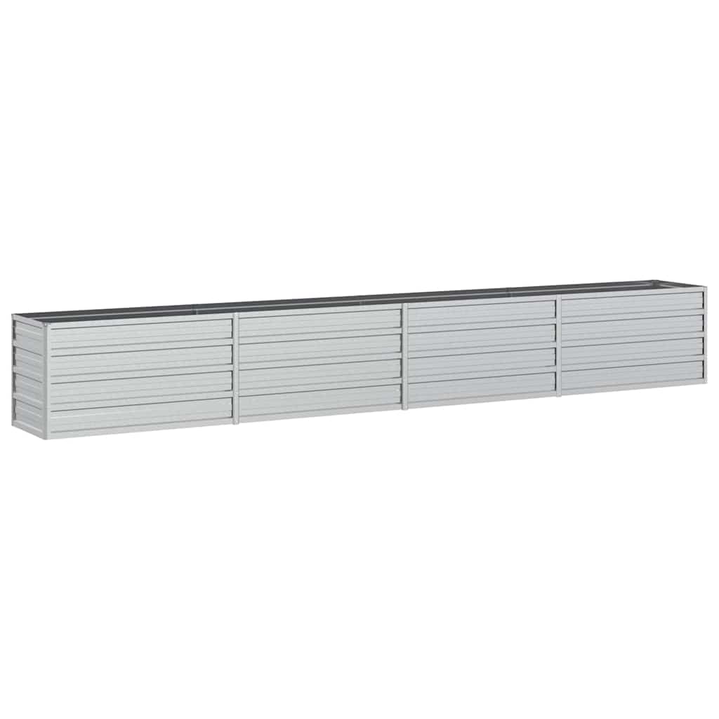 vidaXL Garden Raised Bed | Silver | Galvanized Steel | Large | Durable 2