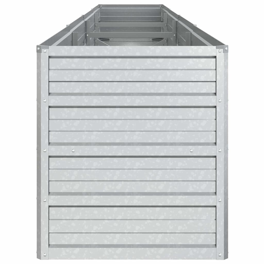 vidaXL Garden Raised Bed | Silver | Galvanized Steel | Large | Durable 5