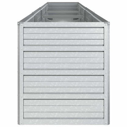 vidaXL Garden Raised Bed | Silver | Galvanized Steel | Large | Durable 5
