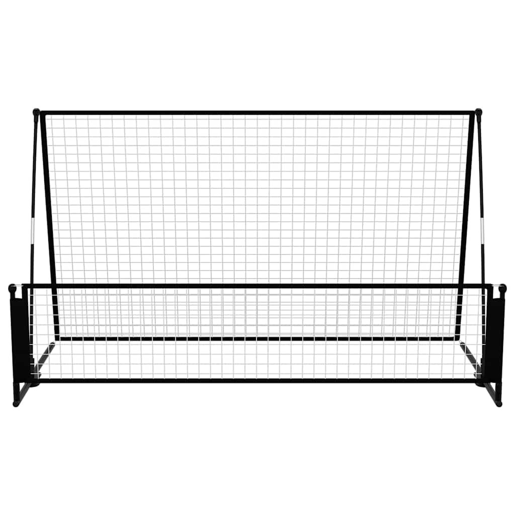 vidaXL 2 in 1 Soccer Rebounder Football Goal 202x104x120 cm Steel 3