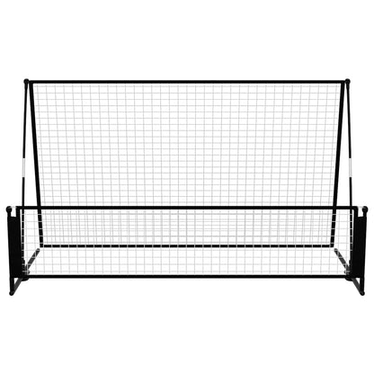 vidaXL 2 in 1 Soccer Rebounder Football Goal 202x104x120 cm Steel 3