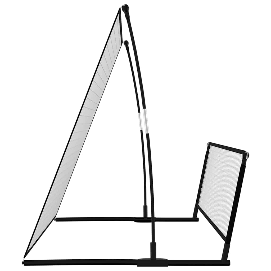 vidaXL 2 in 1 Soccer Rebounder Football Goal 202x104x120 cm Steel 4