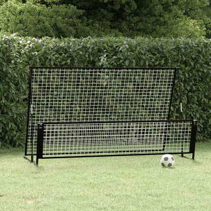 vidaXL 2 in 1 Soccer Rebounder Football Goal 202x104x120 cm Steel 1