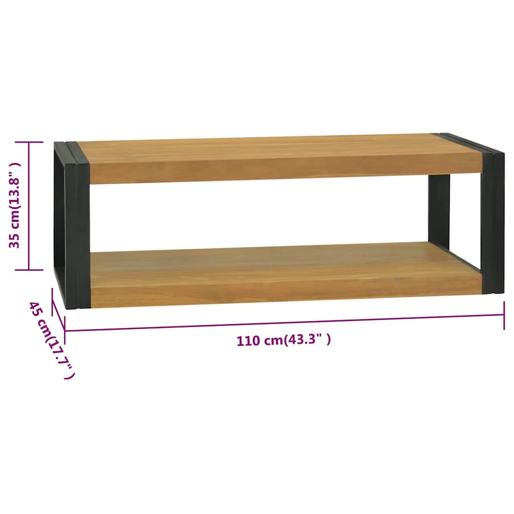 vidaXL Bathroom Cabinet | Natural Teak | Solid teak wood 6