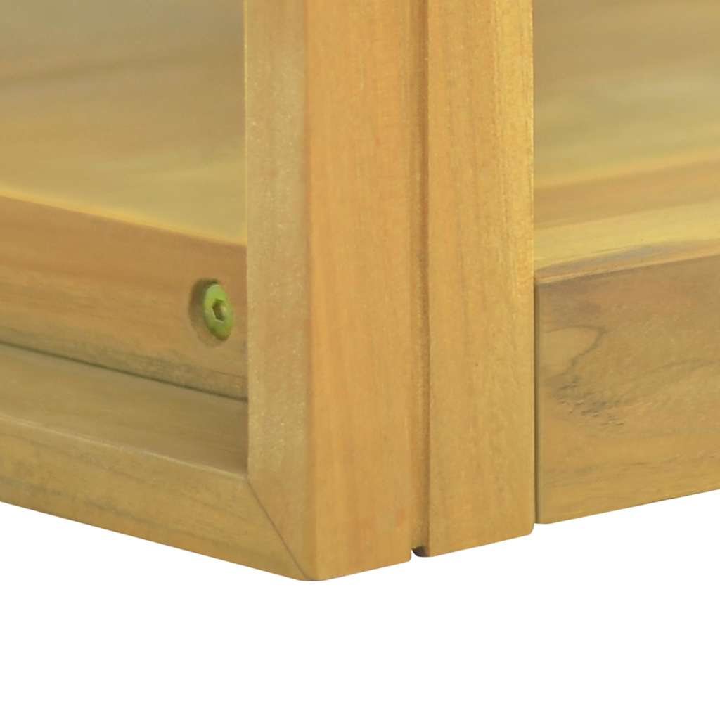 vidaXL Bathroom Cabinet | Natural Teak | Solid Teak Wood | Large 5