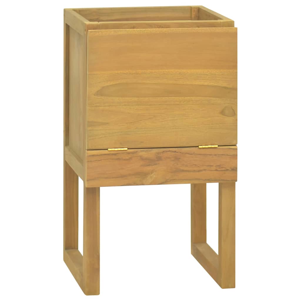 vidaXL Bathroom Cabinet | Natural Teak | Solid Teak Wood | Medium 1