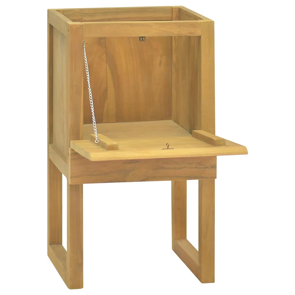 vidaXL Bathroom Cabinet | Natural Teak | Solid Teak Wood | Medium 2