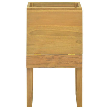 vidaXL Bathroom Cabinet | Natural Teak | Solid Teak Wood | Medium 3