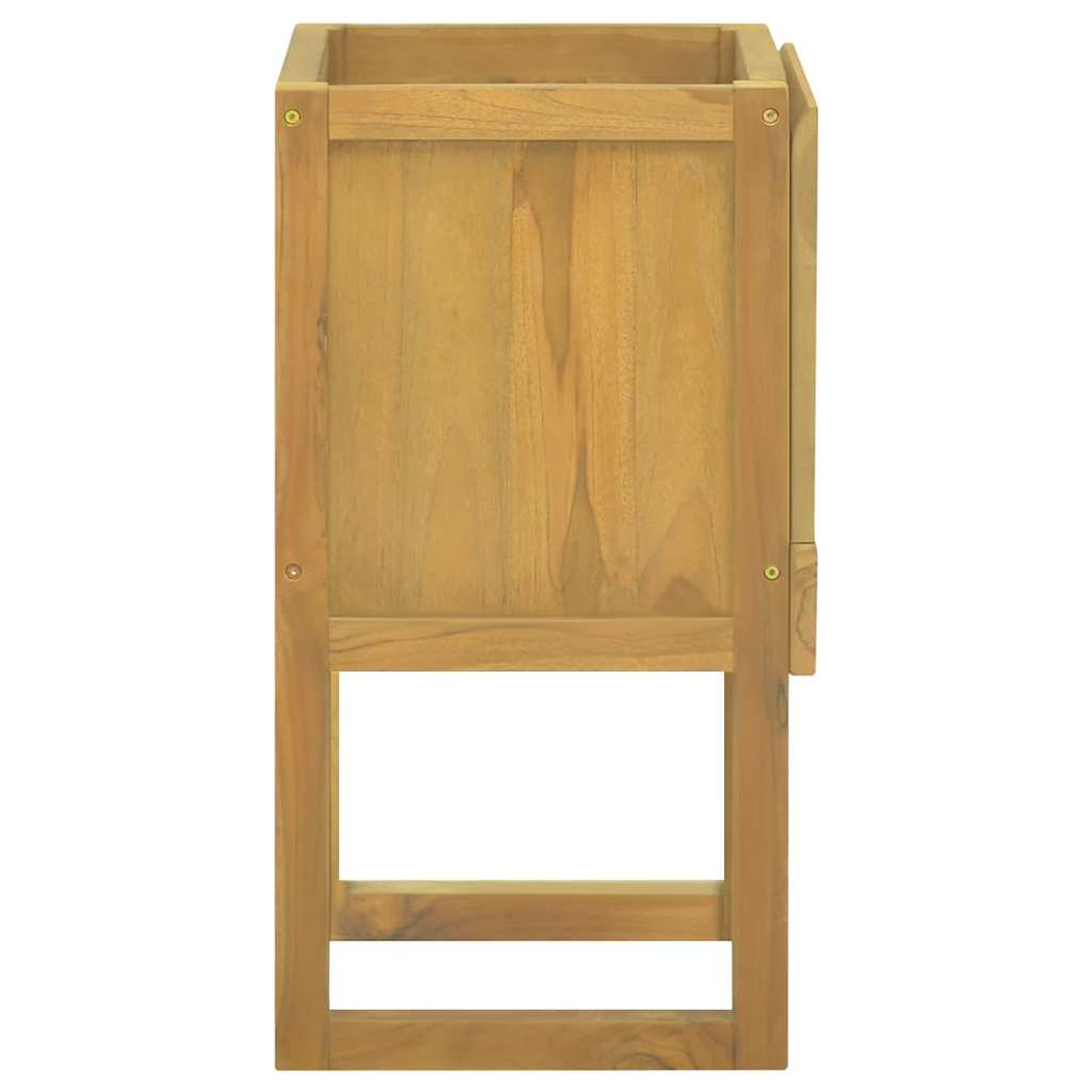 vidaXL Bathroom Cabinet | Natural Teak | Solid Teak Wood | Medium 4