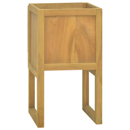 vidaXL Bathroom Cabinet | Natural Teak | Solid Teak Wood | Medium 5