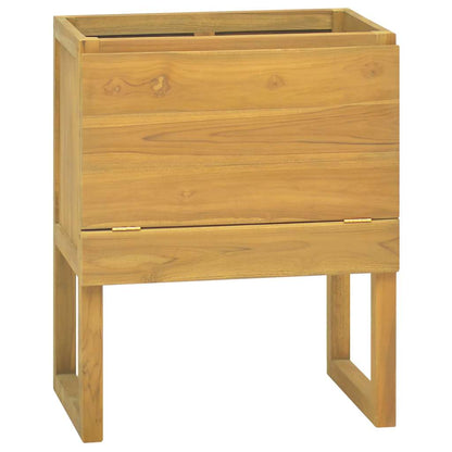 vidaXL Bathroom Cabinet | Natural Teak | Solid Teak Wood | Medium 1
