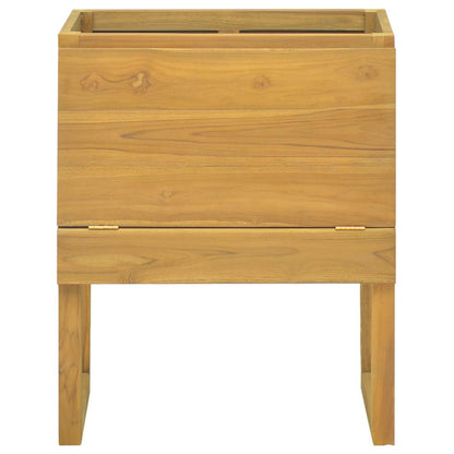 vidaXL Bathroom Cabinet | Natural Teak | Solid Teak Wood | Medium 3