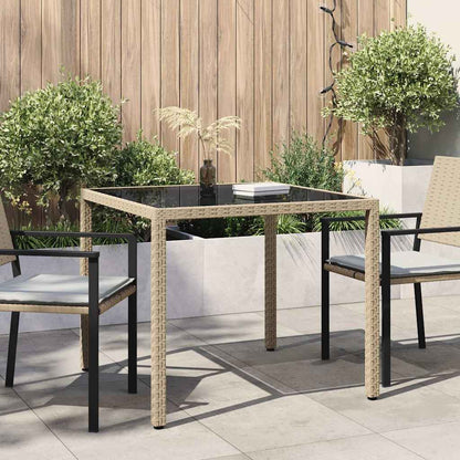 vidaXL Garden Table | Beige and Black 1