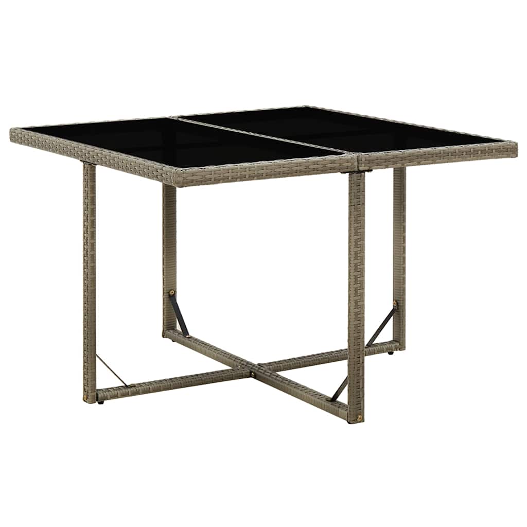 vidaXL Garden Table | Grey and Black 1