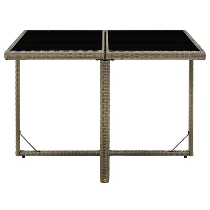 vidaXL Garden Table | Grey and Black 2