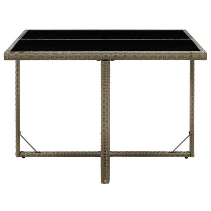 vidaXL Garden Table | Grey and Black 3