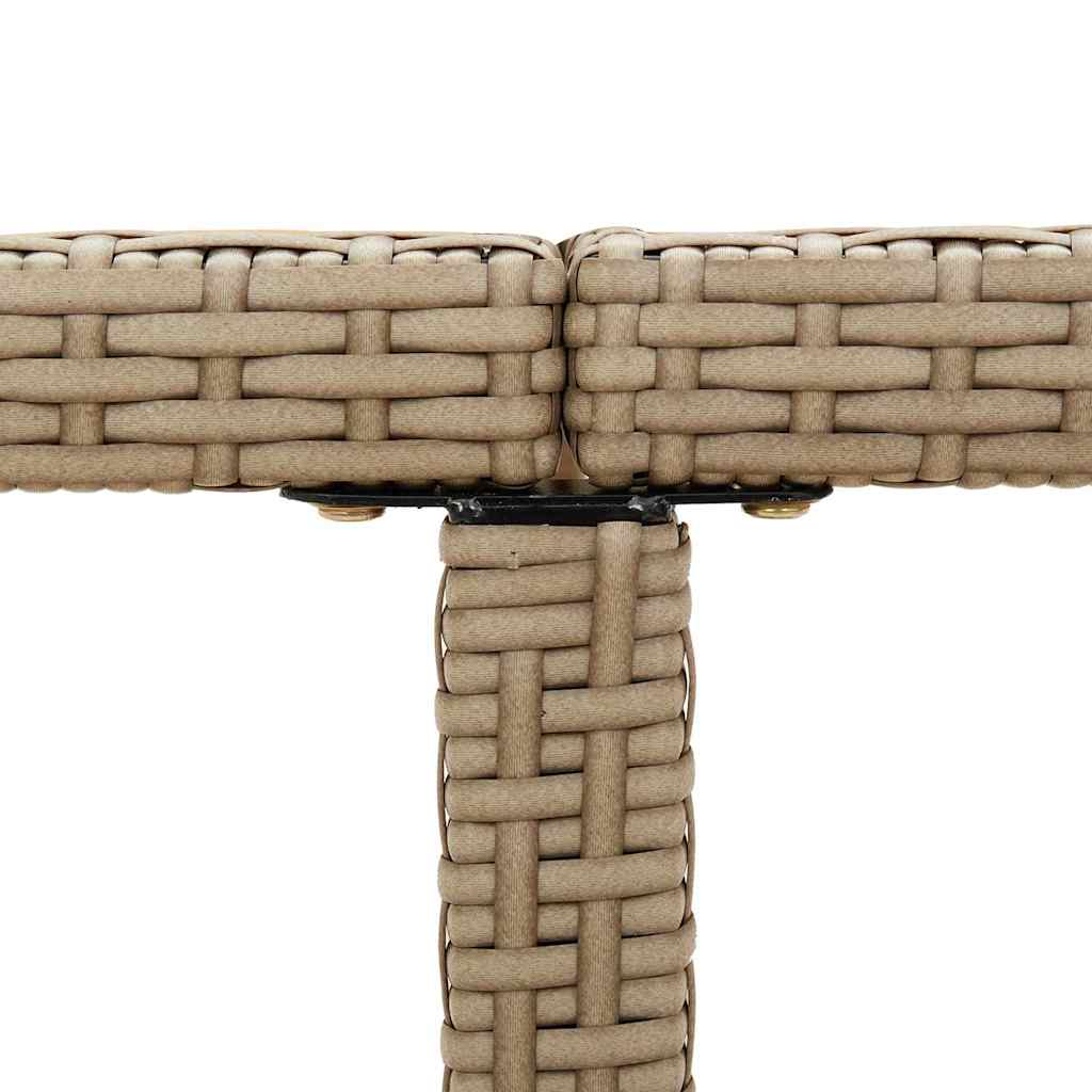 vidaXL Garden Table | Beige and Black 6