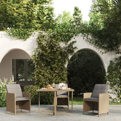 vidaXL Garden Table | Beige and Black 1