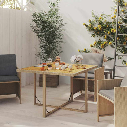 vidaXL Garden Table | Beige and black 3