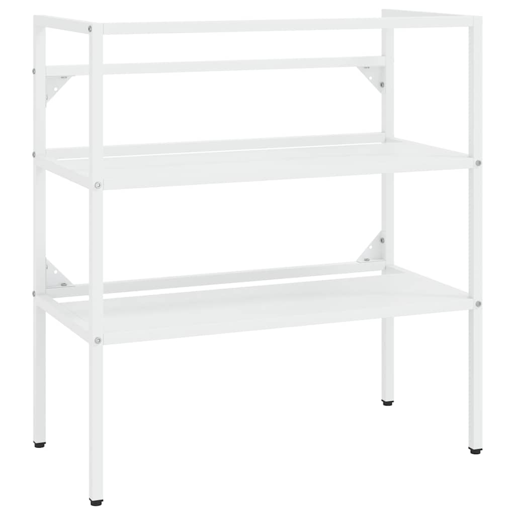 vidaXL Bathroom Washbasin Frame | White | Powder-coated iron | Medium 2