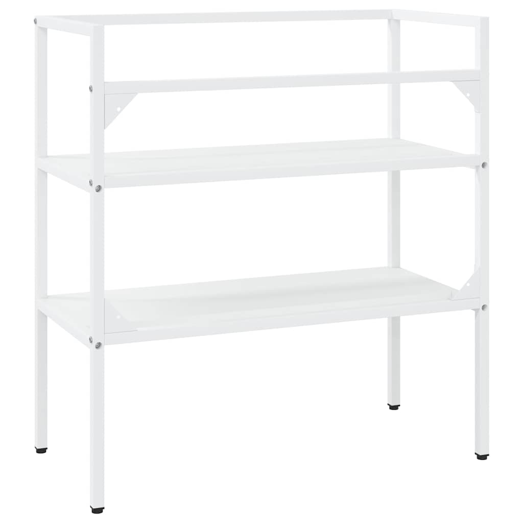 vidaXL Bathroom Washbasin Frame | White | Powder-coated iron | Medium 6