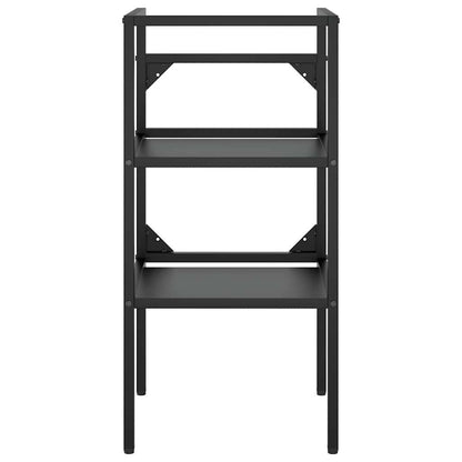 vidaXL Bathroom Washbasin Frame | Black | Iron | Medium 4