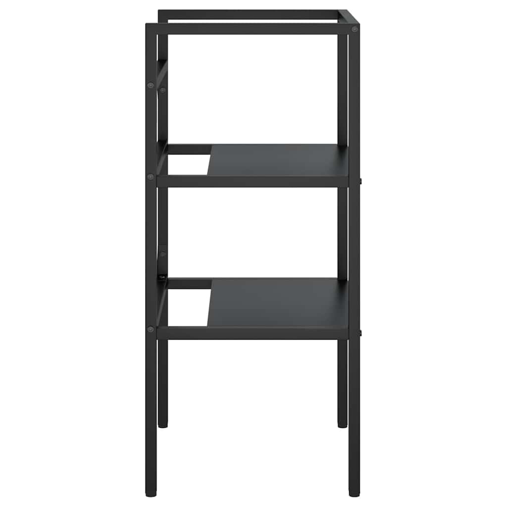 vidaXL Bathroom Washbasin Frame | Black | Iron | Medium 5