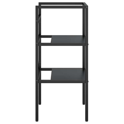 vidaXL Bathroom Washbasin Frame | Black | Iron | Medium 5
