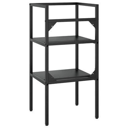 vidaXL Bathroom Washbasin Frame | Black | Iron | Medium 6
